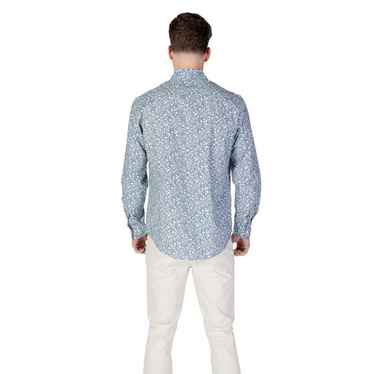 Camicia di cotone azzurro