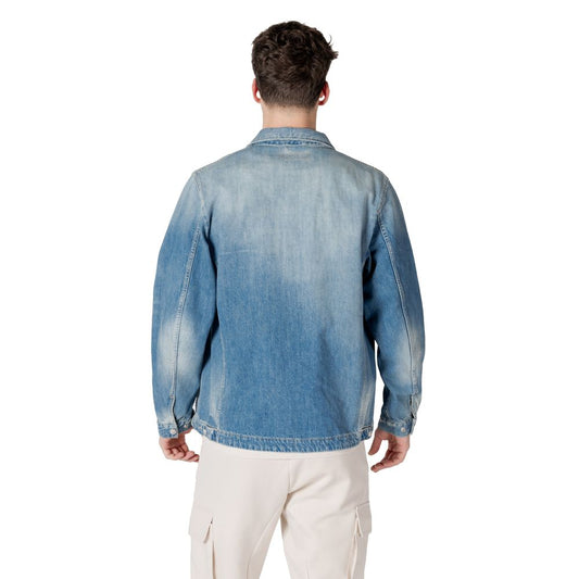 Camicia di cotone azzurro