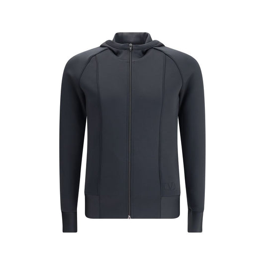 Felpa con cappuccio in maglia tecnica