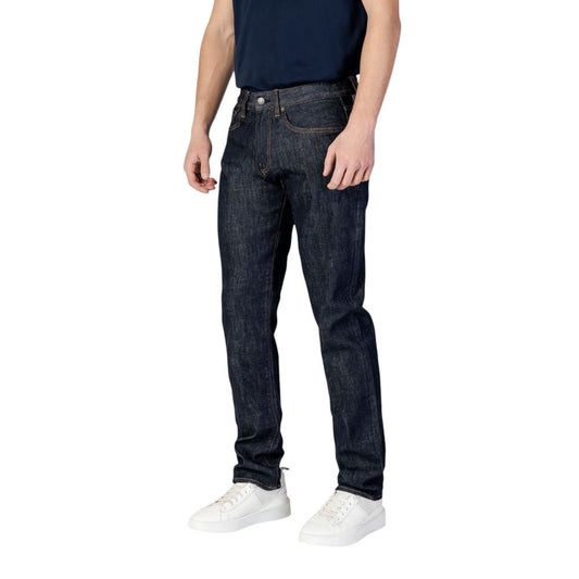 Jeans skinny in poliestere blu
