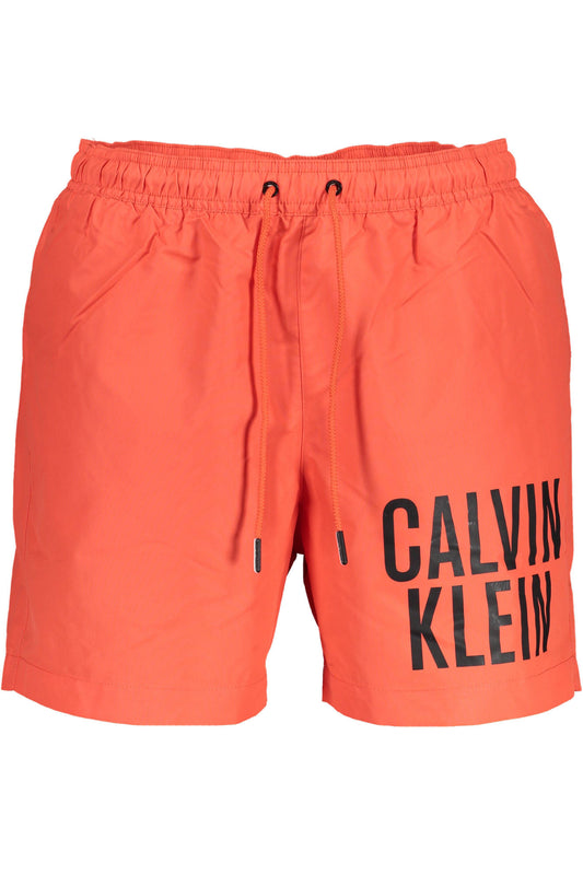 Slip da bagno Calvin Klein da uomo rosso