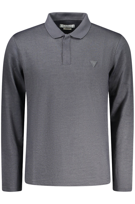 GUESS JEANS POLO MANICA LUNGA UOMO NERO