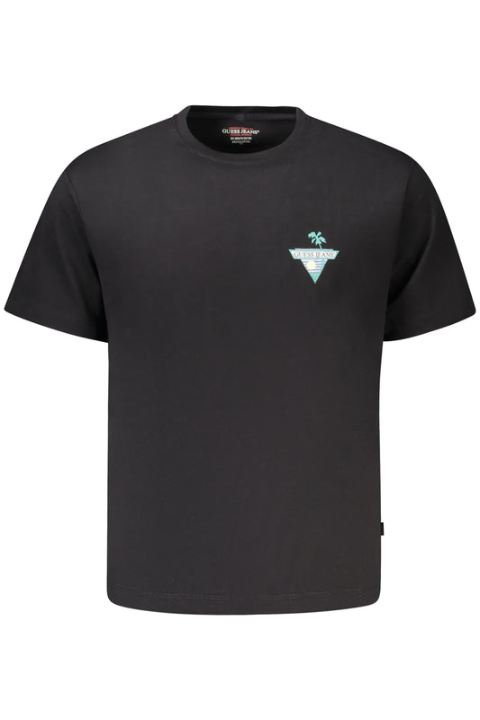 GUESS JEANS SHORT SLEEVE T-SHIRT MEN BLACK